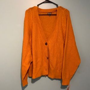 Burnt orange cardigan!